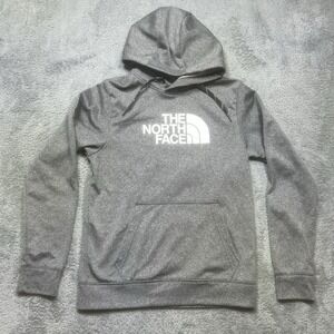 The North Face Hoodie‎ Mens S Gray Surgent Half Dome Pullover Outdoor *SPOTS